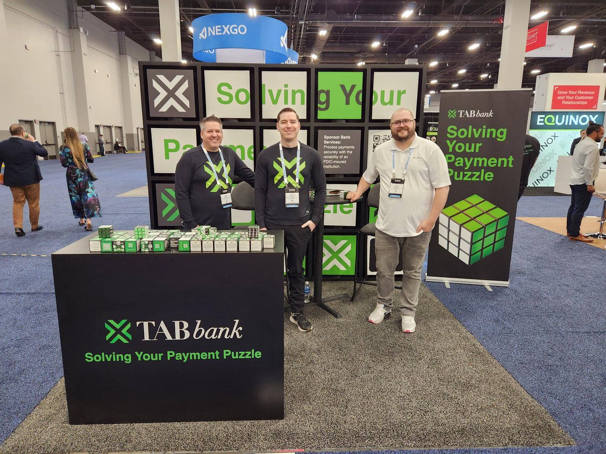 TAB Bank was thrilled to participate in this year's Transact Conference in Las Vegas. We provide tailored solutions with our Business Banking Suite to help solve the payment puzzle that Third-Party Payment Processors face. 

Learn more: hubs.la/Q03gfXtR0