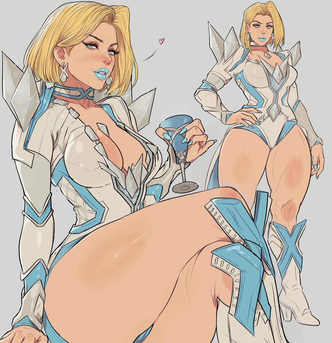 yoracrab's tweet image. tried to draw emma frost from marvel rivals