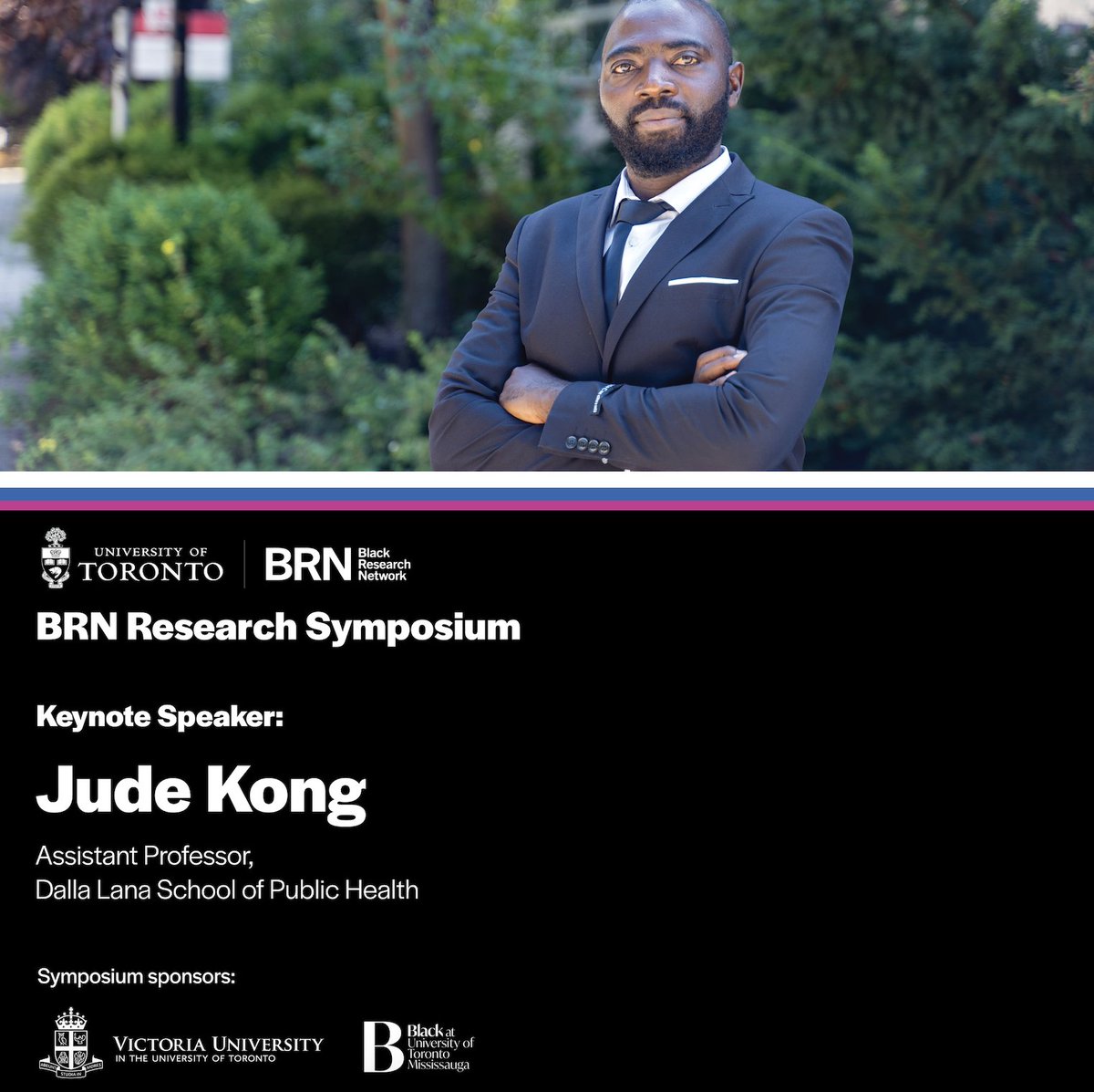 U of T Black Research Network (@uoftbrn) on Twitter photo Jude Kong, an assistant professor at <a href="/UofT_dlsph/">U of T Public Health</a>, will be a keynote speaker at the BRN Research Symposium!
His research employs AI, mathematics and data science tools to address socio-ecological challenges.
Learn more: buff.ly/uIVEnTl
#UofT #BlackResearchNetwork Jude Kong, an assistant professor at <a href="/UofT_dlsph/">U of T Public Health</a>, will be a keynote speaker at the BRN Research Symposium!
His research employs AI, mathematics and data science tools to address socio-ecological challenges.
Learn more: buff.ly/uIVEnTl
#UofT #BlackResearchNetwork