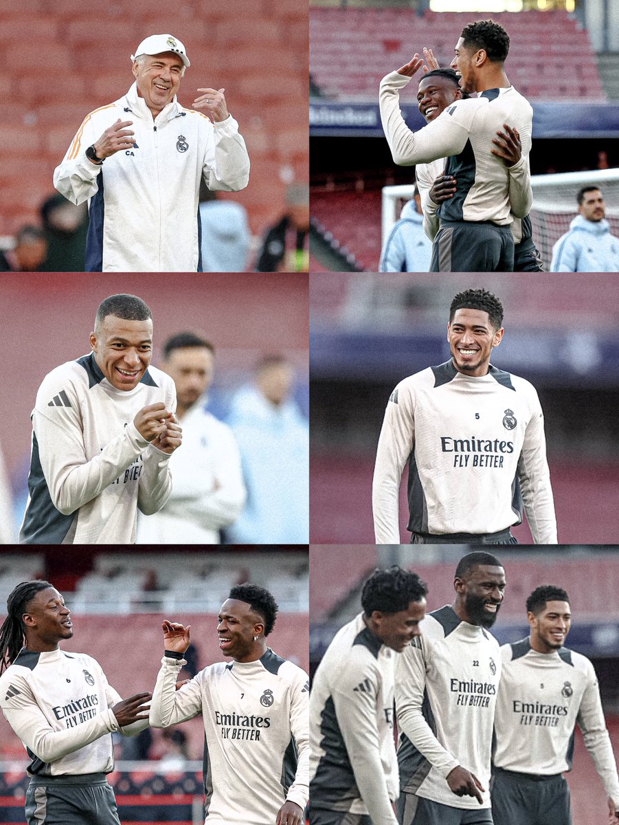 Real Madrid training at the Emirates. 🏴󠁧󠁢󠁥󠁮󠁧󠁿📍