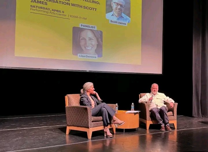 lisagenova's tweet image. Such a fun weekend at @adelphiu Writers &amp;amp; Readers Fest! Loved every session—reading with @sarahjessicaparker, laughs with @annleary &amp;amp; co, and storytelling with the amazing @scottjameswriter. Grateful for it all! ❤️