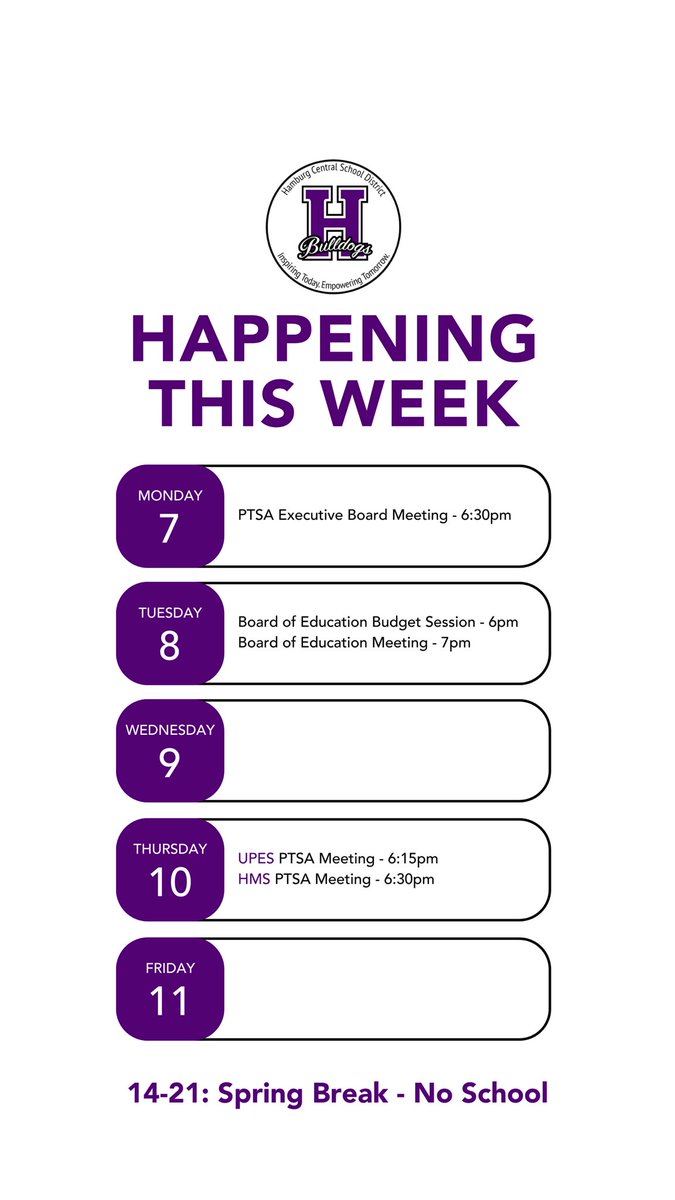 Week of 4/7 ⬇️
