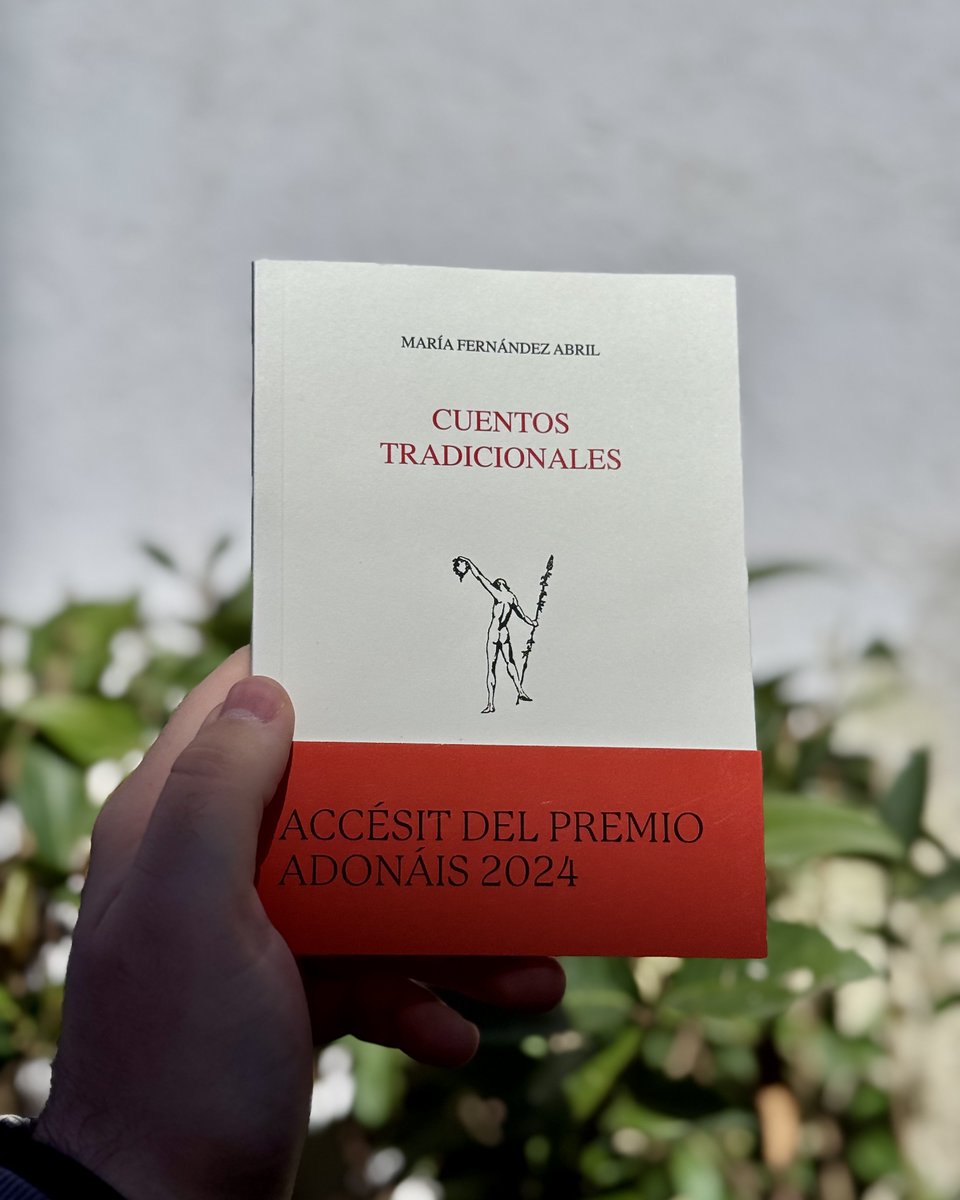 Rialp 📚 (@edicionesrialp) on Twitter photo Cuentos tradicionales obtuvo un accésit del <a href="/PremioAdonais/">Premio Adonáis de Poesía</a> de poesía 2024, «por su heterodoxa reescritura de los cuentos tradicionales desde una posición antirromántica e irónica, que no rehúye una mirada amarga y frívola sobre el mundo», según manifestó el jurado. Cuentos tradicionales obtuvo un accésit del <a href="/PremioAdonais/">Premio Adonáis de Poesía</a> de poesía 2024, «por su heterodoxa reescritura de los cuentos tradicionales desde una posición antirromántica e irónica, que no rehúye una mirada amarga y frívola sobre el mundo», según manifestó el jurado.