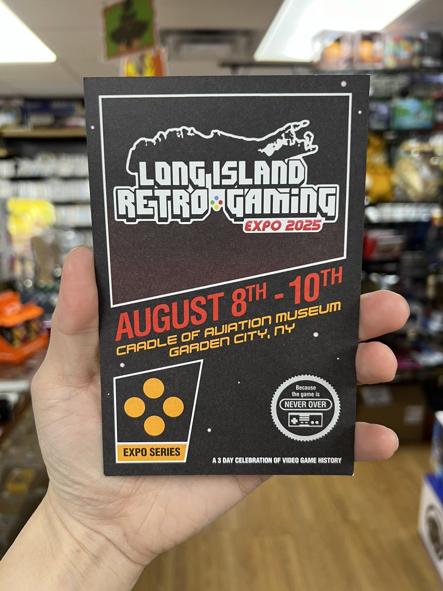 POPnGAMES's tweet photo. POPnGAMES is back at the Long Island Retro Gaming Expo for our 4th year!
Catch us Aug 8–10 at the Cradle of Aviation Museum in Garden City, NY!
Games, collectibles, deals &amp; nostalgia await!
#LIRetroExpo #POPnGAMES #GamingExpo2025 #4thYear
#liretrogamingexpo2025 https://t.co/R0nPw76olC