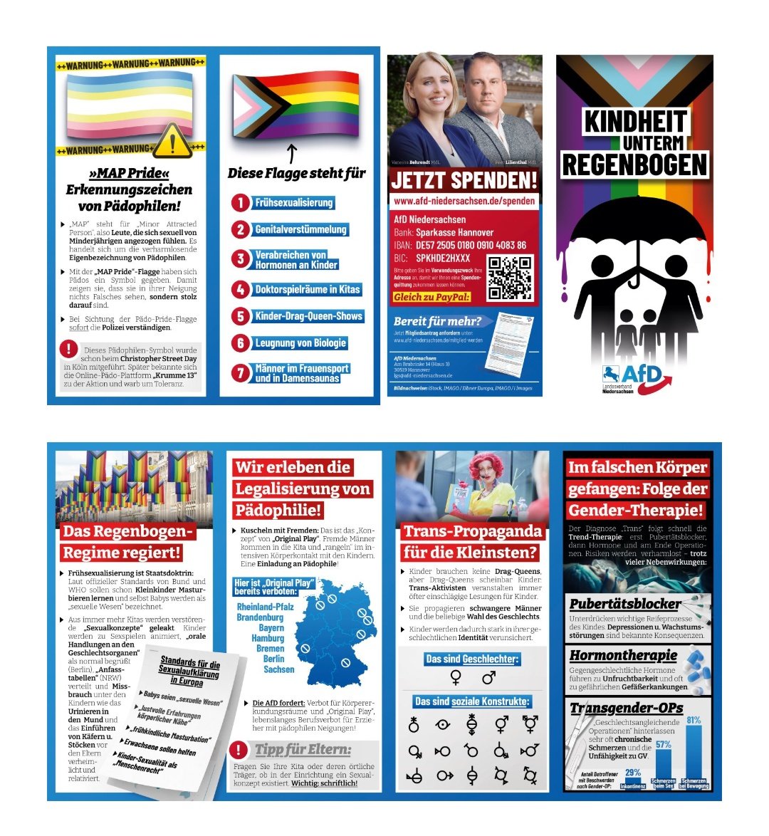 AliCologne's tweet photo. Die AfD hat es doch wirklich geschafft, einen Flyer herauszubringen, das die Queerculture an den Stellen anprangert, wo sie Gesellschaft schädigend ist, ohne uns Homosexuelle und Bisexuelle in die Pfanne zu hauen, weil wir damit nichts zu tun haben.

Bin beeindruckt.