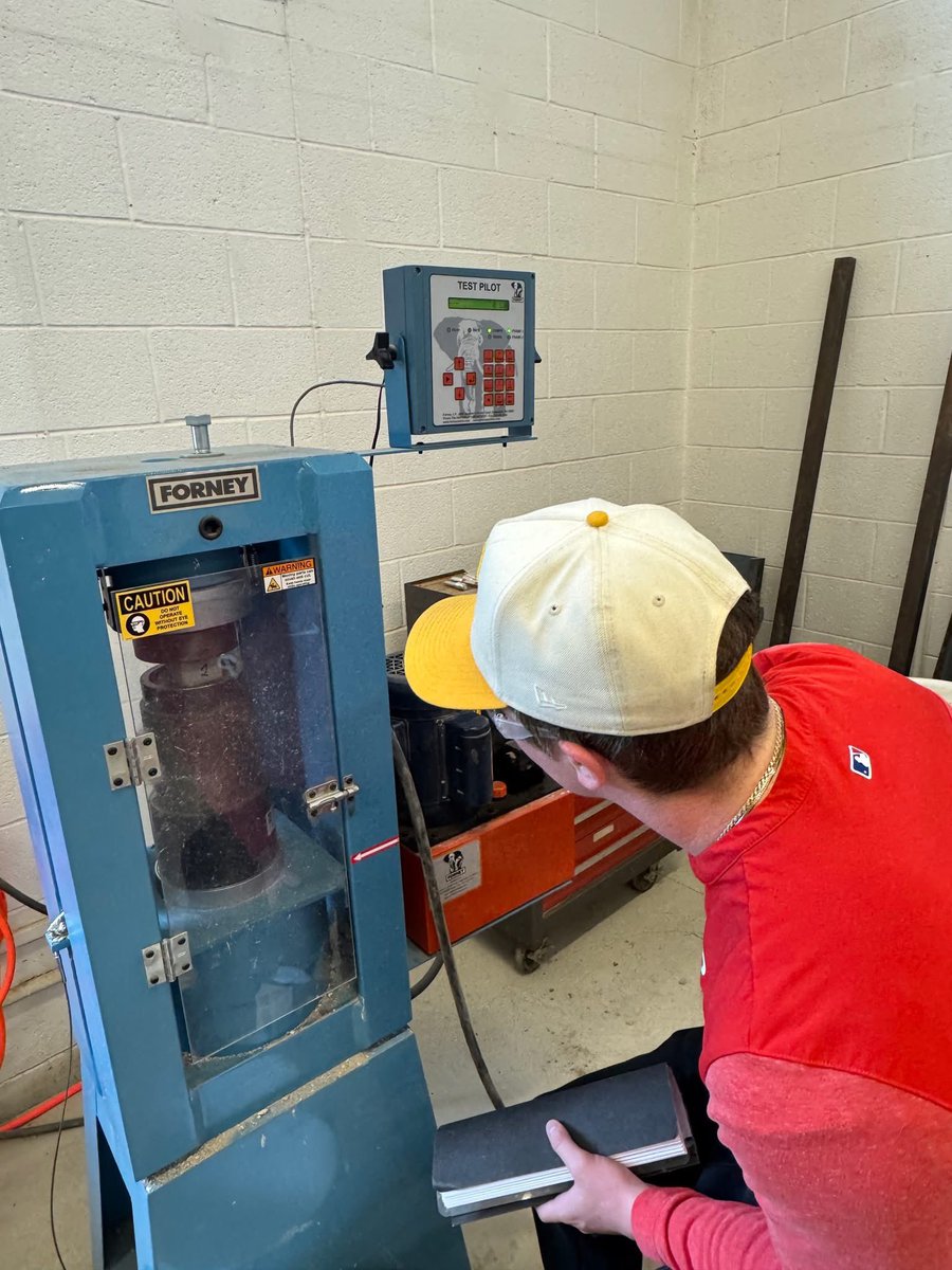 Senior Project Highlight! A group of CE seniors partnered with Conewago Manufacturing LLC, a leading ready-mix concrete supplier in the mid-Atlantic region to examine three different commercial nanomaterials to determine their optimal dosages in concrete mixes! #CivilEngineering