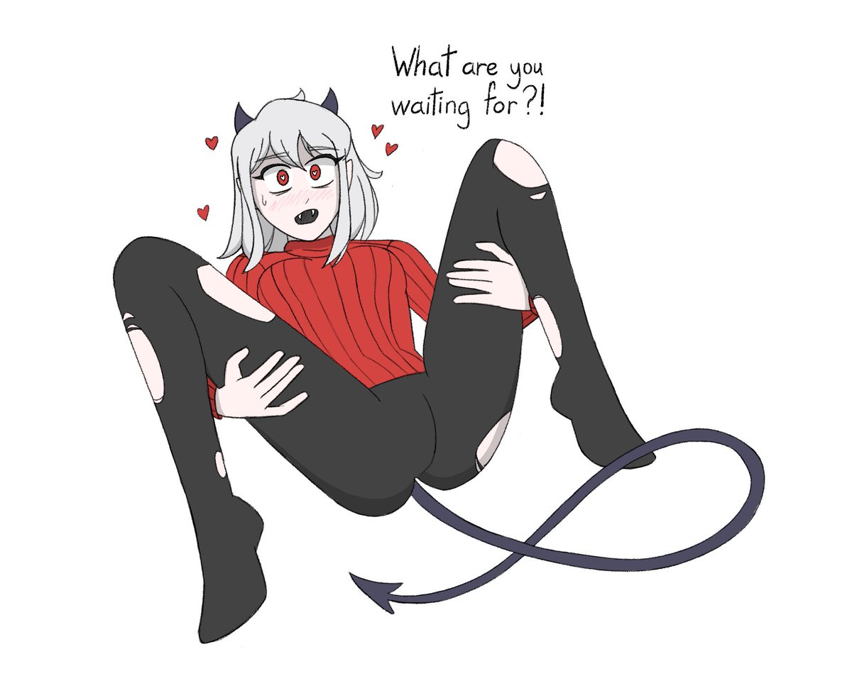 Modeus is not subtle in her approach.

#Helltaker #Helltakerfanart