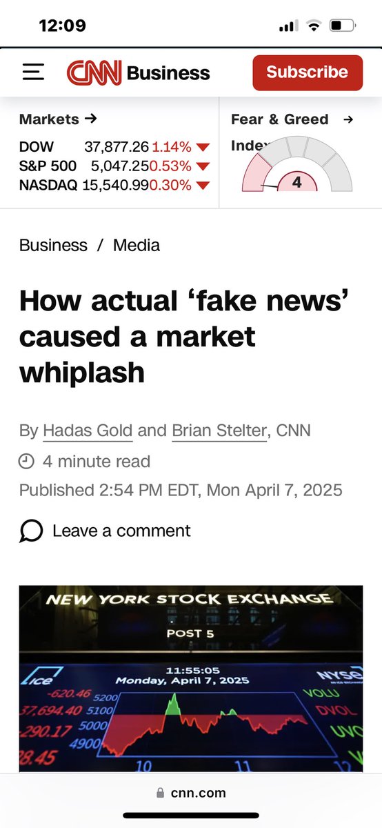 Looks like stocks are doing fine this morning due to CNN