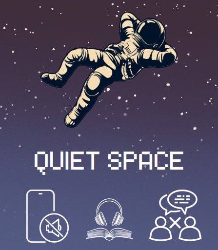 StClairLibrary's tweet image. As exams arrive, please respect the 🤫 To ensure a quiet environment, we need your help to keep our library #noisefree Take phone calls outside, avoid group chatter, and limit conversations in printing and study areas 🙇‍♀️ #LibraryRules