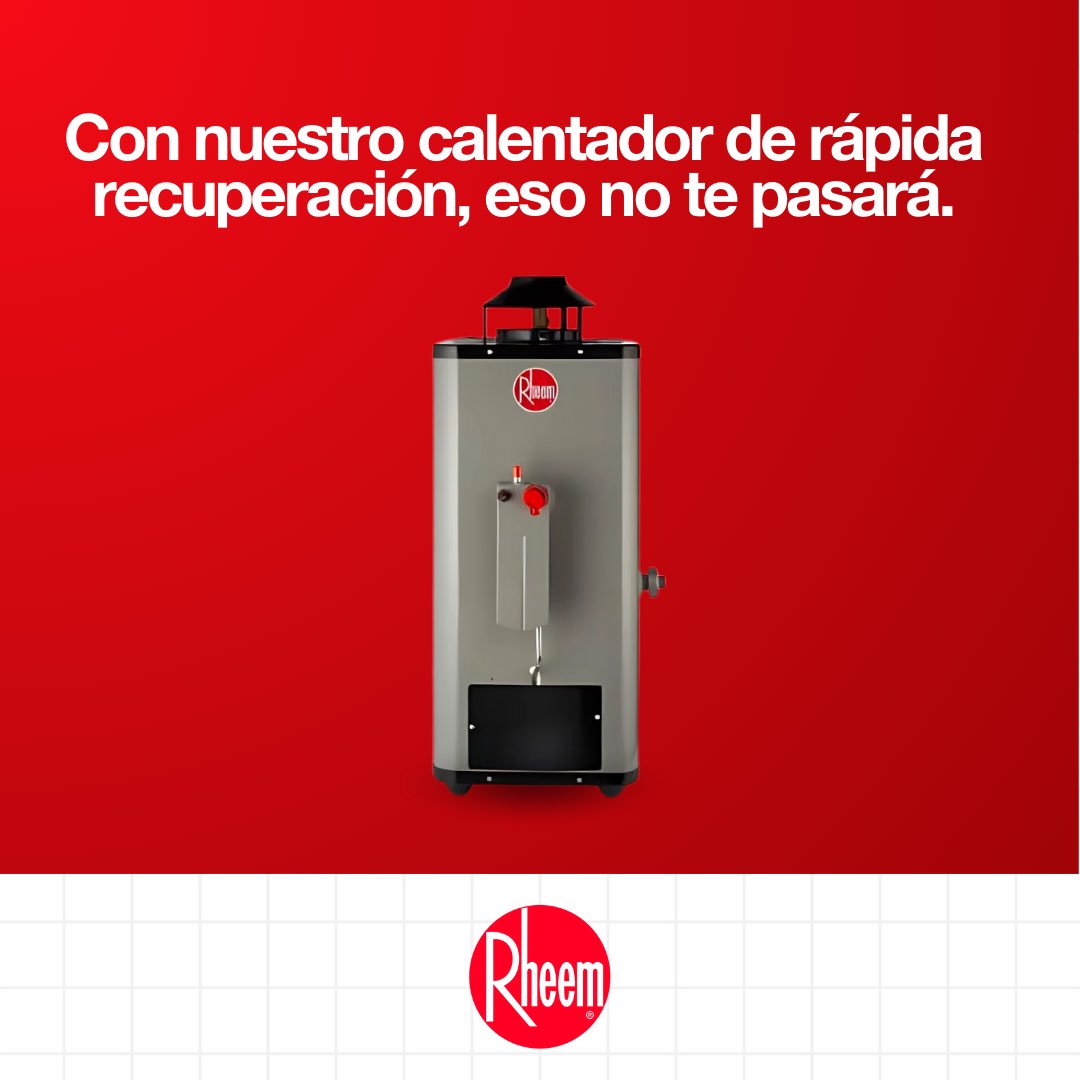 La primavera es impredecible… pero tu confort no tiene que serlo. 🔥

#Rheem #RheemMexico #CalentadorInstantaneo #Calentadores #ConfortEnCasa #AhorroEnergético