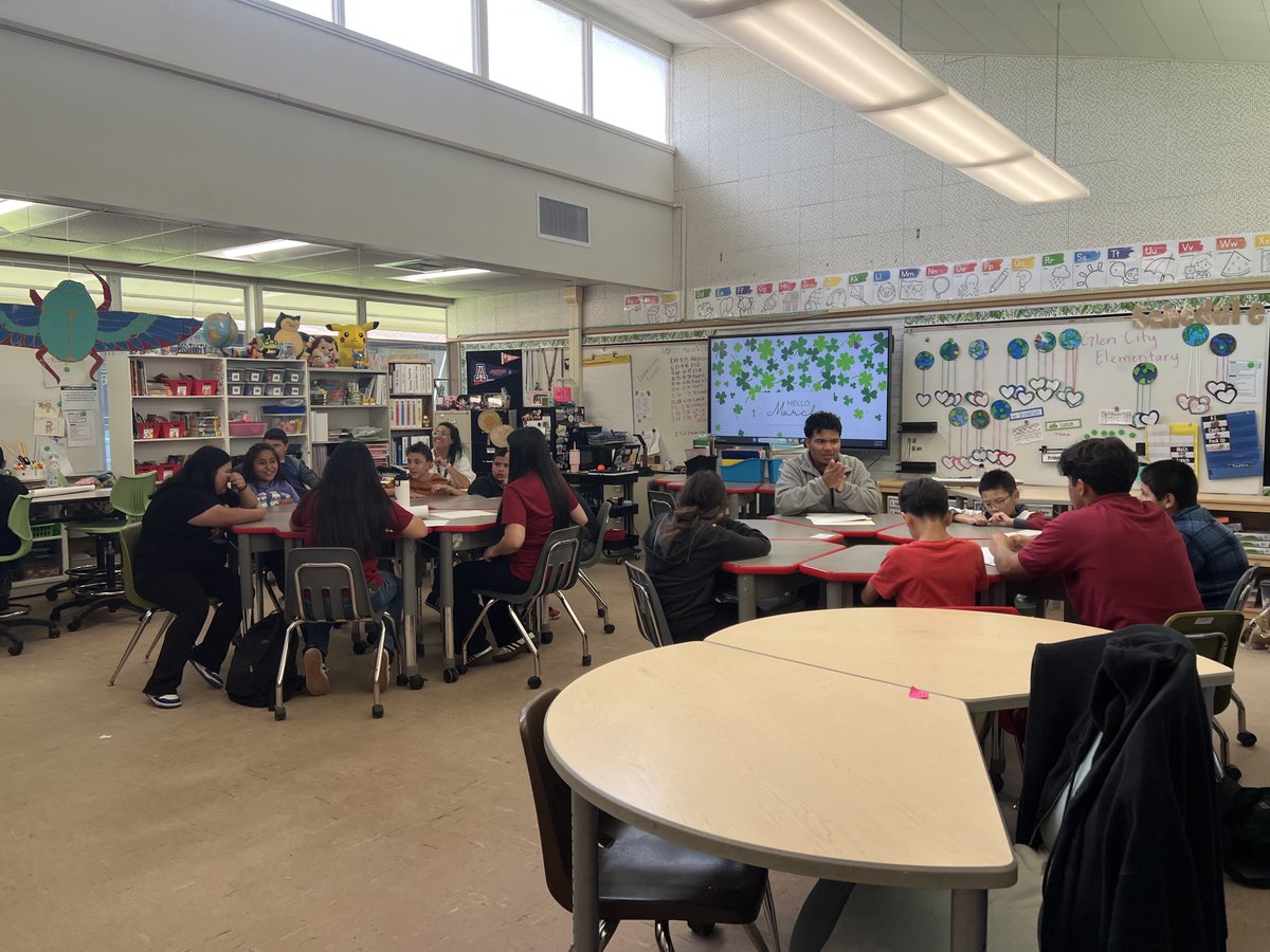 SantaPaulaUSD's tweet photo. At the end of March, Santa Paula High School Link Crew Restorative Justice facilitators had the amazing opportunity to engage in community-building circles with Glen City’s sixth graders. 🐻✨ It was a powerful experience filled with connection and reflection. https://t.co/G0IwKWDGl6