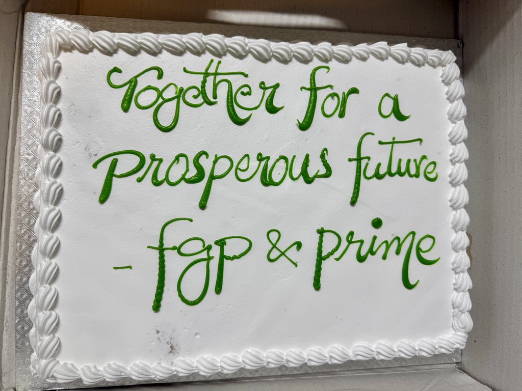 A new beginning at Freedom House!
Our first working day at #FreedomGateProsperity was filled with purpose, unity &amp; celebration.
With team members, guests like <a href="/ZafarullahKhan2/">Zafarullah Khan</a> &amp; delights—cake, pancake, Dahi Bhallay &amp; more—we’re ready to drive change!
#ClimateAction #Empowerment
