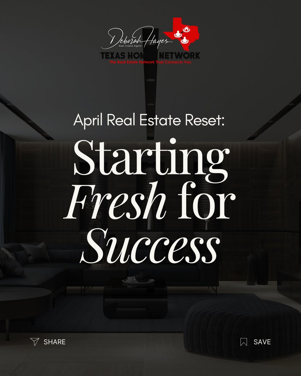 hayes_texas's tweet image. April Real Estate Reset 🌟

Fresh strategies, sharper listings, and next-level service — it’s time to refocus and rise! 📈🏡

#RealEstateReset #SpringSuccess #TexasHomeNetwork