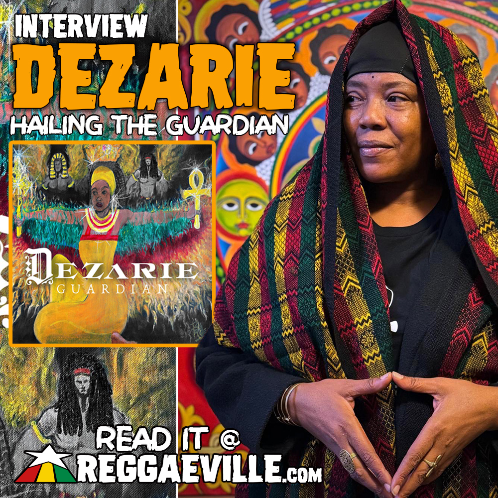 READ IT @ REGGAEVILLE.com
Interview with Dezarie - Hailing the Guardian "She is one of the most conscious female roots singers of the world, and a radio moderator once said that her voice 'washes the soul' of those who listen." 
#Reggaeville #Dezarie #Reggae #Guardian
