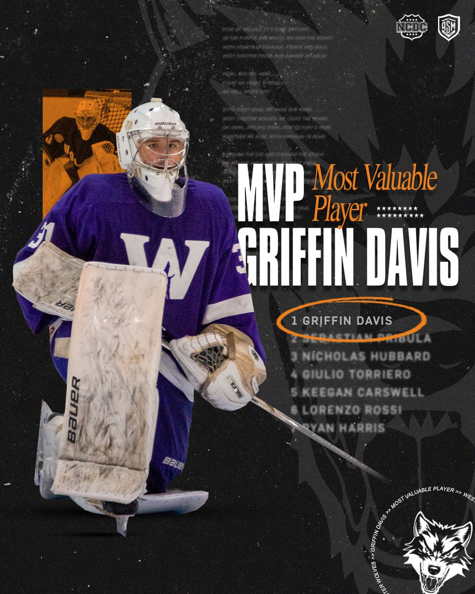 🏆 The Wolves coaching staff has named Griffin Davis the Most Valuable Player for the 2024-25 season! 📰 westchesterwolves.com/2025/04/07/wol…

🚨 Hockey ID Camp: April 25-27, 2025 🚨
📍 PNY North Sports Arena | Open to 2005-2010 birth years
🔗 Register now: asmhockeygroup.com/post/asm-hocke…