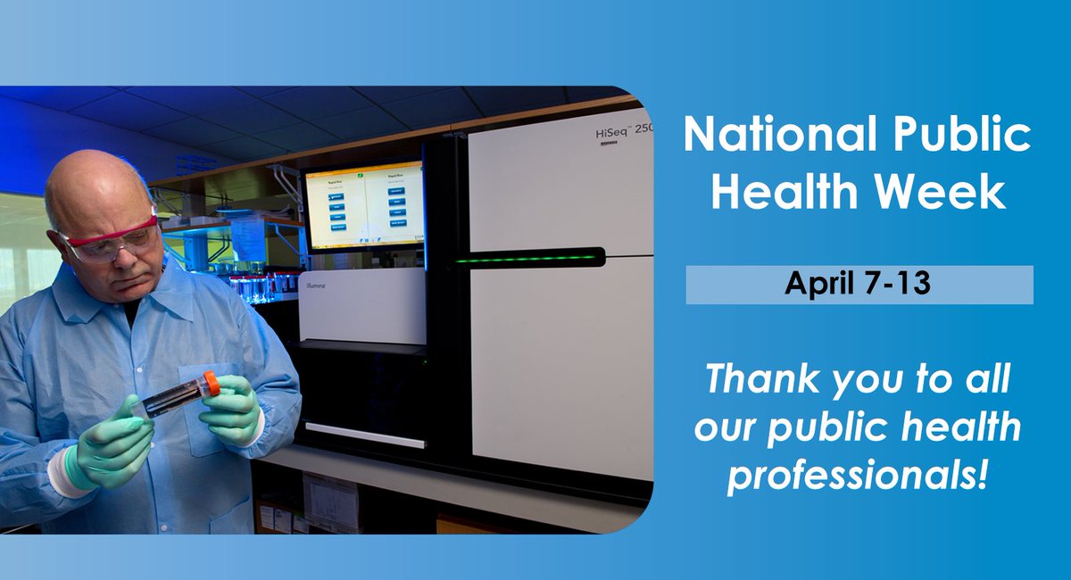 <a href="/CDC_AMD/">CDC Advanced Molecular Detection</a> recognizes the hard work and dedication of public health professionals across the nation. To epidemiologists, lab scientists, bioinformaticians, and everyone who protects our communities, we thank you. #ThankYouPublicHealth