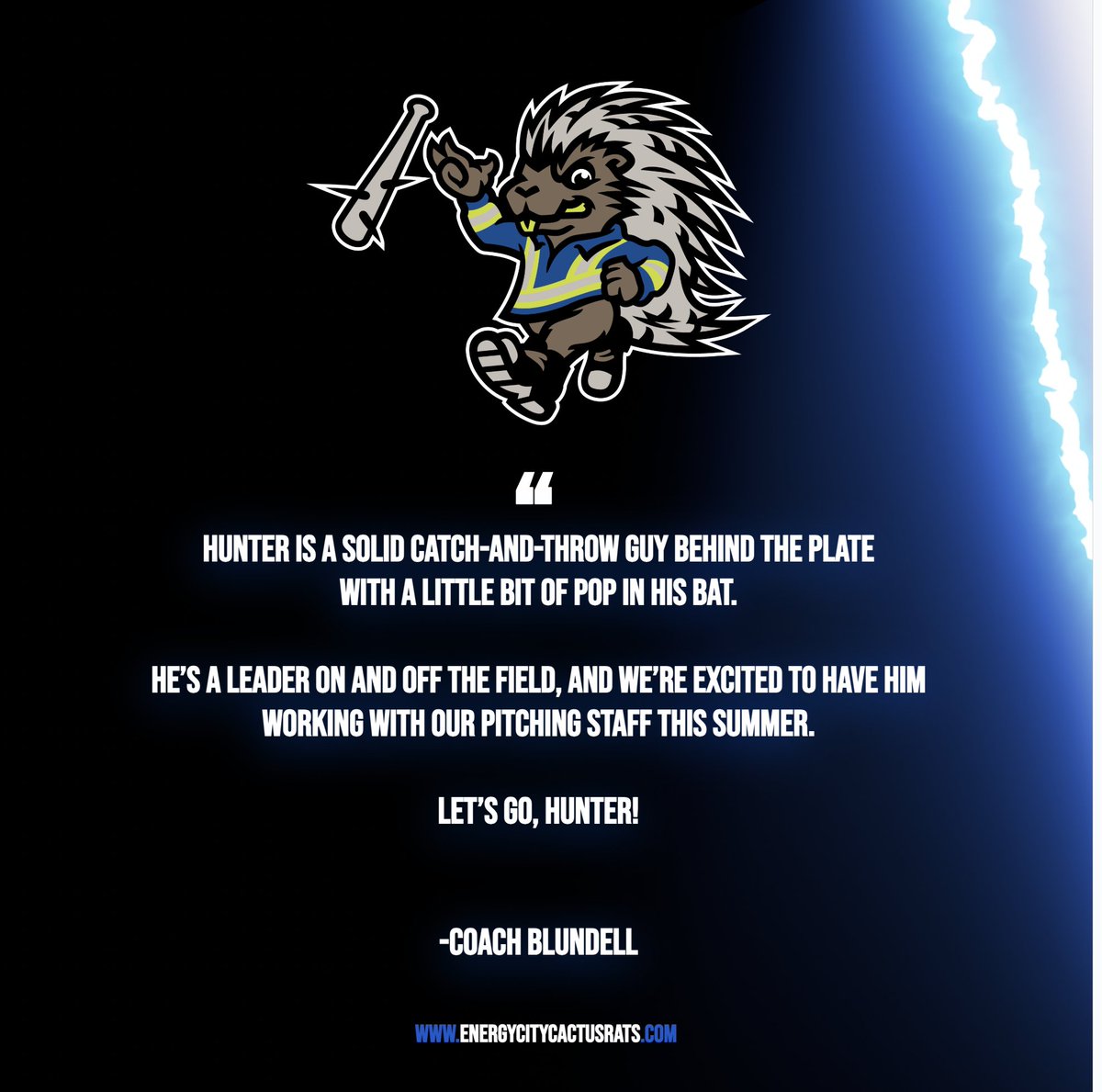 Energy City Cactus Rats (@eccactusrats) on Twitter photo ๐จ Player Signing Alert ๐จ
Welcome to the Cactus Rats, Hunter Ferguson!
๐ SIGNED for the 2025 WCBL season
๐ฅ C | Knoxville, TN | University of Pikeville
#WCBL #EnergyCityCactusRats <a href="/hunterfergi29/">Hunter Ferguson</a> ๐จ Player Signing Alert ๐จ
Welcome to the Cactus Rats, Hunter Ferguson!
๐ SIGNED for the 2025 WCBL season
๐ฅ C | Knoxville, TN | University of Pikeville
#WCBL #EnergyCityCactusRats <a href="/hunterfergi29/">Hunter Ferguson</a>
