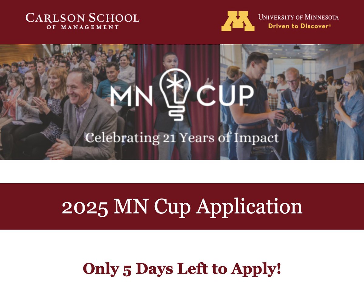 5 days left to enter this years <a href="/MinnesotaCup/">MN Cup</a>!

platform.younoodle.com/competition/mn…