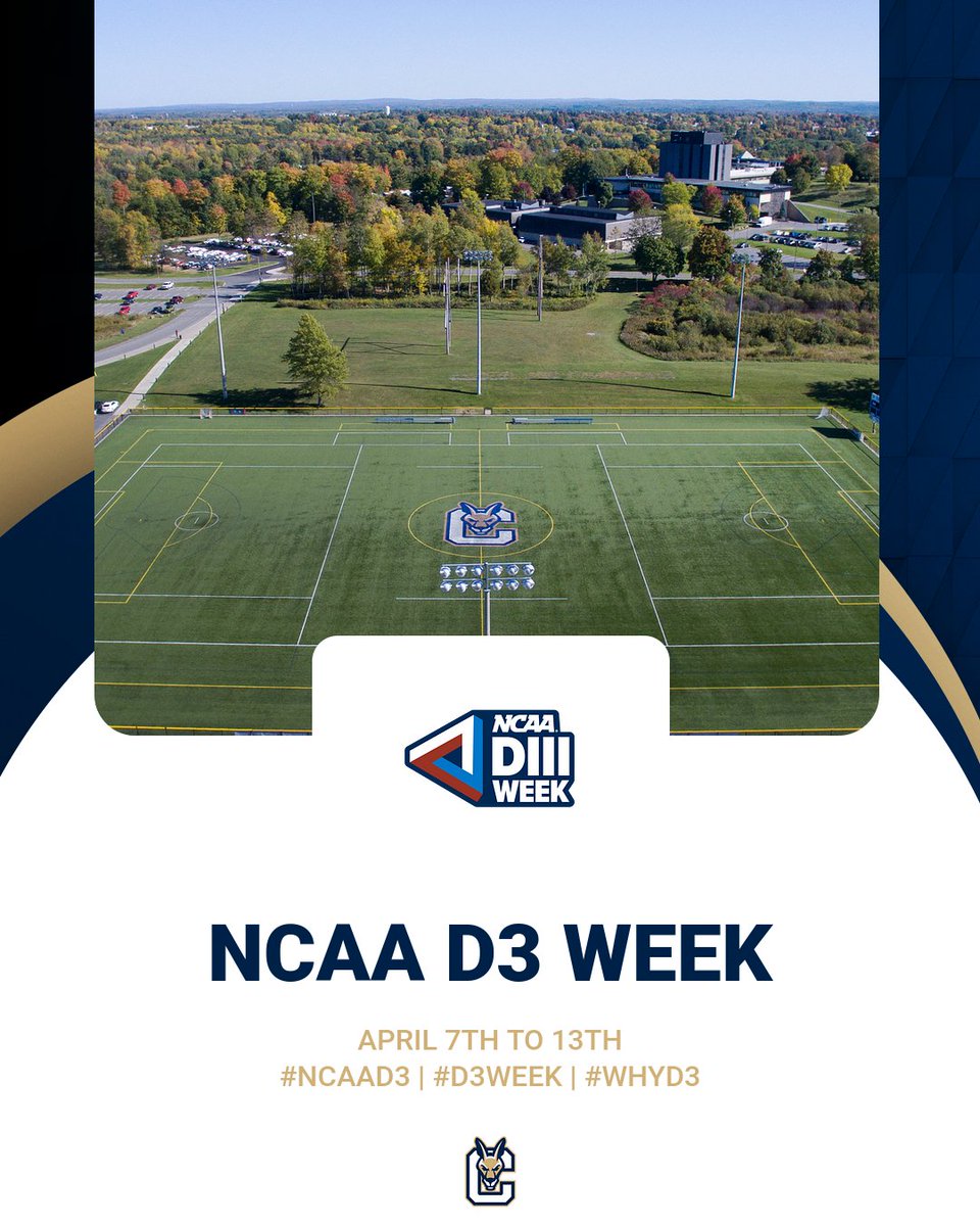 This week is NCAA Division III Week. D-III Week is a positive opportunity for all individuals associated with a D-III institution to observe and celebrate the impact athletics and student-athletes have on campus and in the surrounding community. #D3Week #WhyD3
