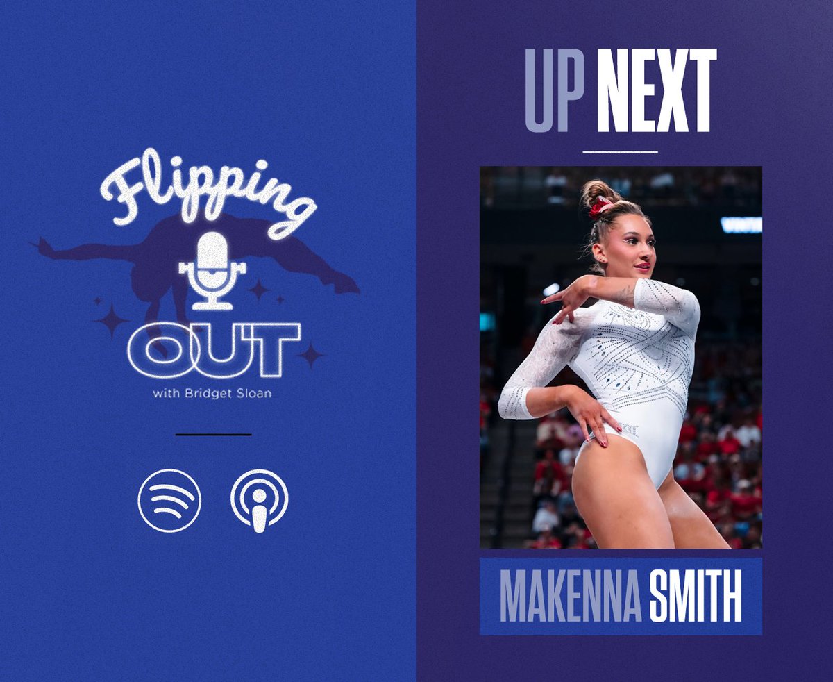 Flipping Out Podcast (@flippingout_pod) on Twitter photo ✨ All-American and Big 12 Champion Makenna Smith of <a href="/UtahGymnastics/">Utah Gymnastics</a> is up next on Flipping Out! ✨ All-American and Big 12 Champion Makenna Smith of <a href="/UtahGymnastics/">Utah Gymnastics</a> is up next on Flipping Out!