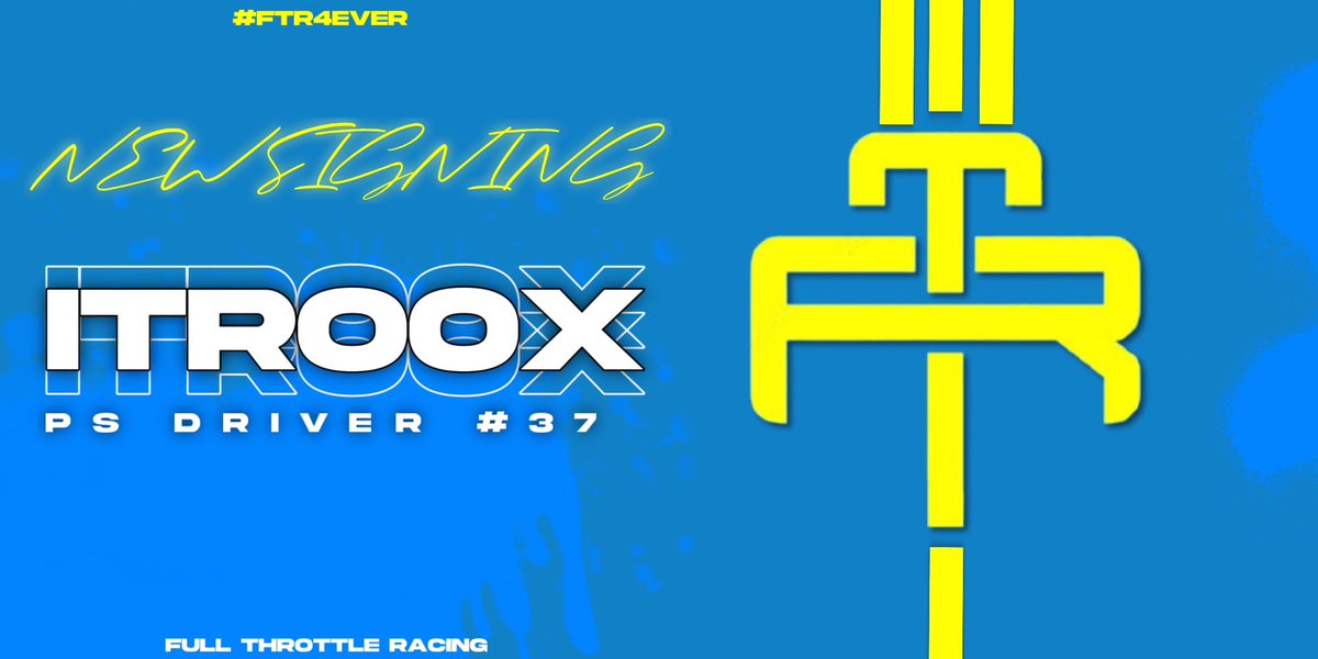 🔹 ｜ NEW SIGNING

🇬🇧 ｜Itroox, coming from DCS is taking 
           part of The Project, his 
           potential will reinforce our 
           Console Roster ⚡️
           
🇫🇷 ｜ Bienvenue dans ta nouvelle 
           famille Itroox 💛 

💙 ｜All together with FTR

#FTR4EVER