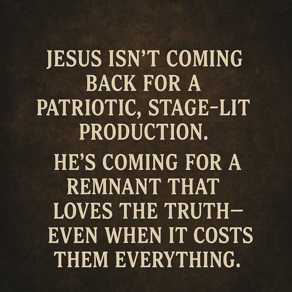 FlatEarthZone's tweet photo. There’s a quiet grief that comes with waking up, because the deeper the truth goes, the more alone you often feel.

You try to share what you’ve learned, but loved ones cling tighter to the systems that enslave them. They call biblical truth “New Age” while quoting politicians like prophets and confusing patriotism with the gospel.

False light teachings are everywhere…emotional hype replacing discernment, revival talk without repentance, and blind faith in the same system that fakes the heavens.

If that’s you, you’re not alone. Plant the seeds anyway. God sees. The harvest is coming.
