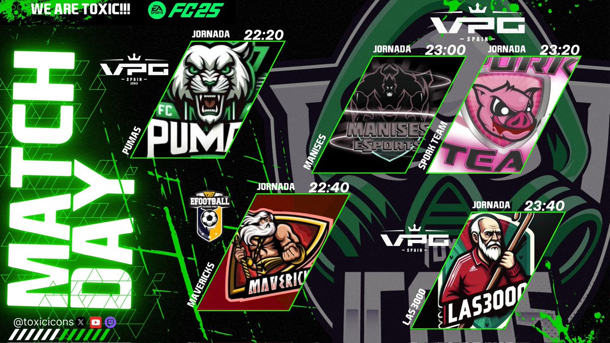 Toxic Icons FC (@toxiciconsfc) on Twitter photo MATCHDAY | 🧪 WE ARE TOXIC MATCHDAY | 🧪 WE ARE TOXIC