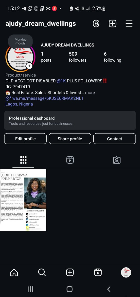 Ajudyadvisor's tweet image. Hey Fam! My old page got disabled—this is my fresh start!
Please follow &amp;amp; support my new page:
instagram.com/ajudy_dream_dw…
Your love means everything!

#NewPageAlert #FreshStart #SupportSmallPages #InstagramGrowth #JudithIfeyinwaIgwe