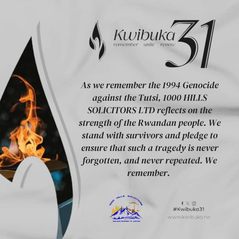 #KWIBUKA31 #REMEMBER #UNIT #RENEW <a href="/Abayo_Advocates/">Abayo & Co. Advocates</a> <a href="/fredkagameb/">Fred B KAGAME</a> <a href="/EloisHerve/">NIYONKURU Elois Herve</a>