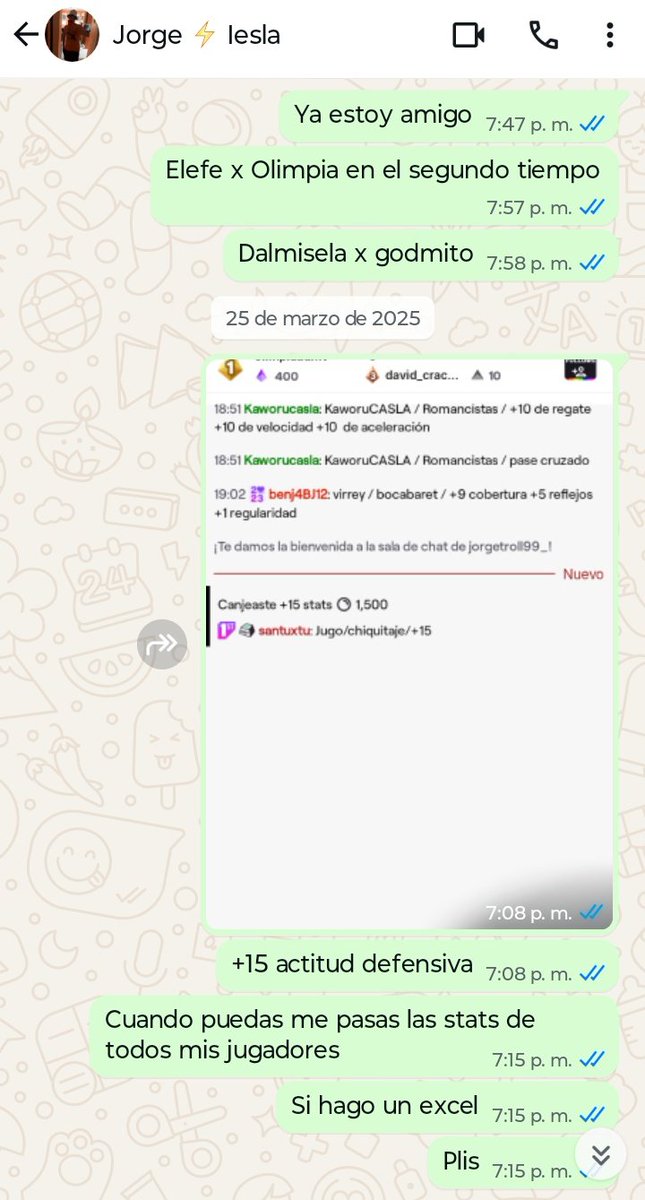 <a href="/LigaIESLA/">Liga Internacional Española Latina ⚽🎮</a> 25 de marzo.