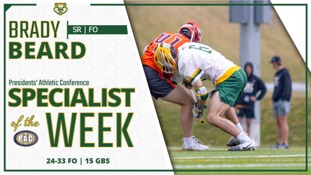 SVC_Bearcats's tweet image. Men's Lacrosse racks up two conference accolades this week.🥍

Goalie Garrett Ritts wins Defensive Player of the Week and FOGO Brady Beard wins Specialist of the Week
@SVC_MLAX