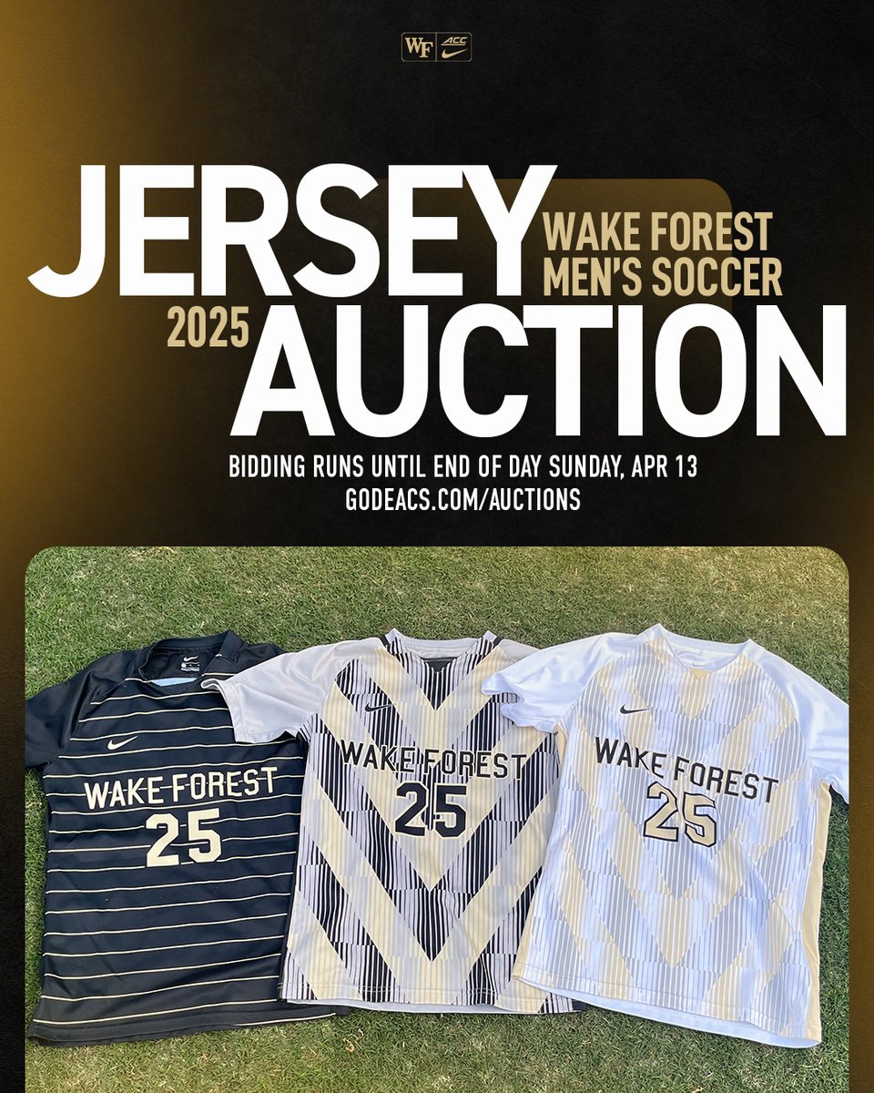 Official game worn jerseys ✔️

Place a bid through Sunday's Spring Soccer Cup Finals to claim yours: godeacs.com/auctions/