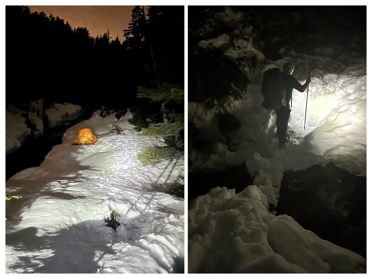 CoquitlamSAR's tweet photo. 🚨 Saturday: Our team was called to assist 2 lost hikers near Lindsay Lake. They found the trail but lost cell signal and camped overnight. Delayed iPhone emergency satellite text confirmed they were safe—as our members arrived. Reminder: Even new tech isn't perfect in the wild. https://t.co/6JHAaEZOaY