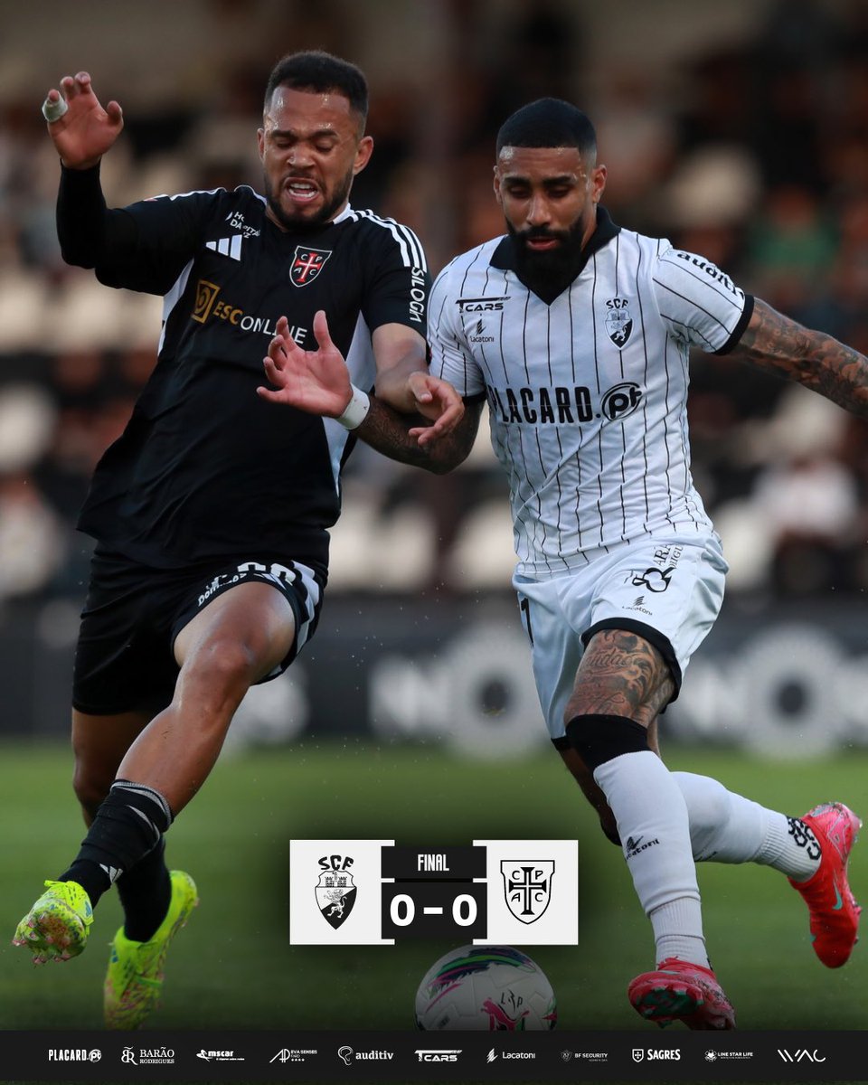 SCFarense_'s tweet photo. Resultado Final 🦁
⚫️⚪️ SC Farense 0️⃣x0️⃣ Casa Pia AC ⚫️⚫️
#SóOsDurosVencem #LigaPortugalBetclic #SCFCPAC https://t.co/Elt375m156
