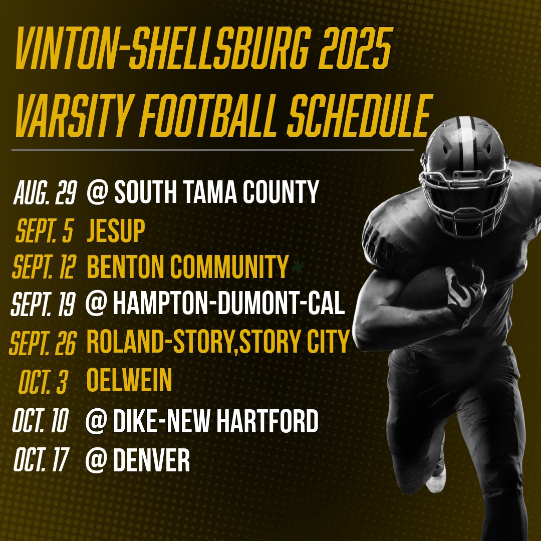 2025 FOOTBALL SCHEDULE! LET’S GO VIKINGS!