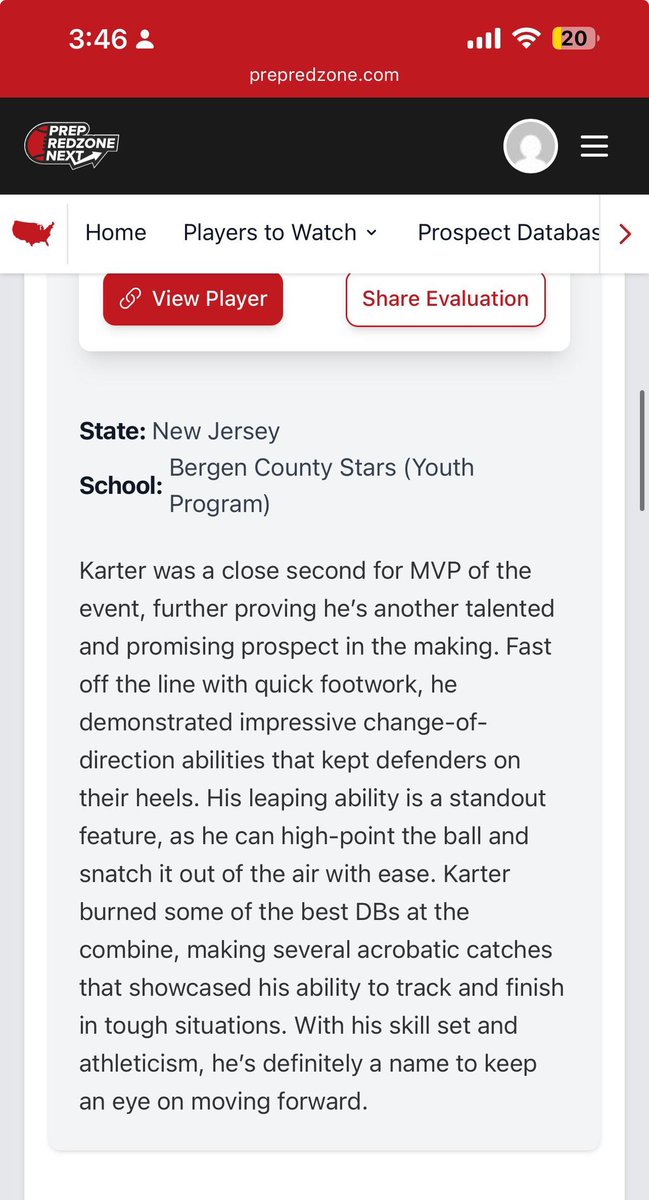 Karter Baker 🃏 (@karter11k) on Twitter photo Thanks for the write up, <a href="/PrepRedzoneNext/">Prep Redzone 𝙉𝙀𝙓𝙏 🏈</a> <a href="/PrepRedzoneNJ/">Prep Redzone New Jersey</a> <a href="/JonDavalosFB/">Jonathan Davalos</a> came runner up in Wr mvp behind my guy Noah but it’s all good. It was a pleasure to participate in the last PRZ camp of my middle school career. Thanks for the write up, <a href="/PrepRedzoneNext/">Prep Redzone 𝙉𝙀𝙓𝙏 🏈</a> <a href="/PrepRedzoneNJ/">Prep Redzone New Jersey</a> <a href="/JonDavalosFB/">Jonathan Davalos</a> came runner up in Wr mvp behind my guy Noah but it’s all good. It was a pleasure to participate in the last PRZ camp of my middle school career.