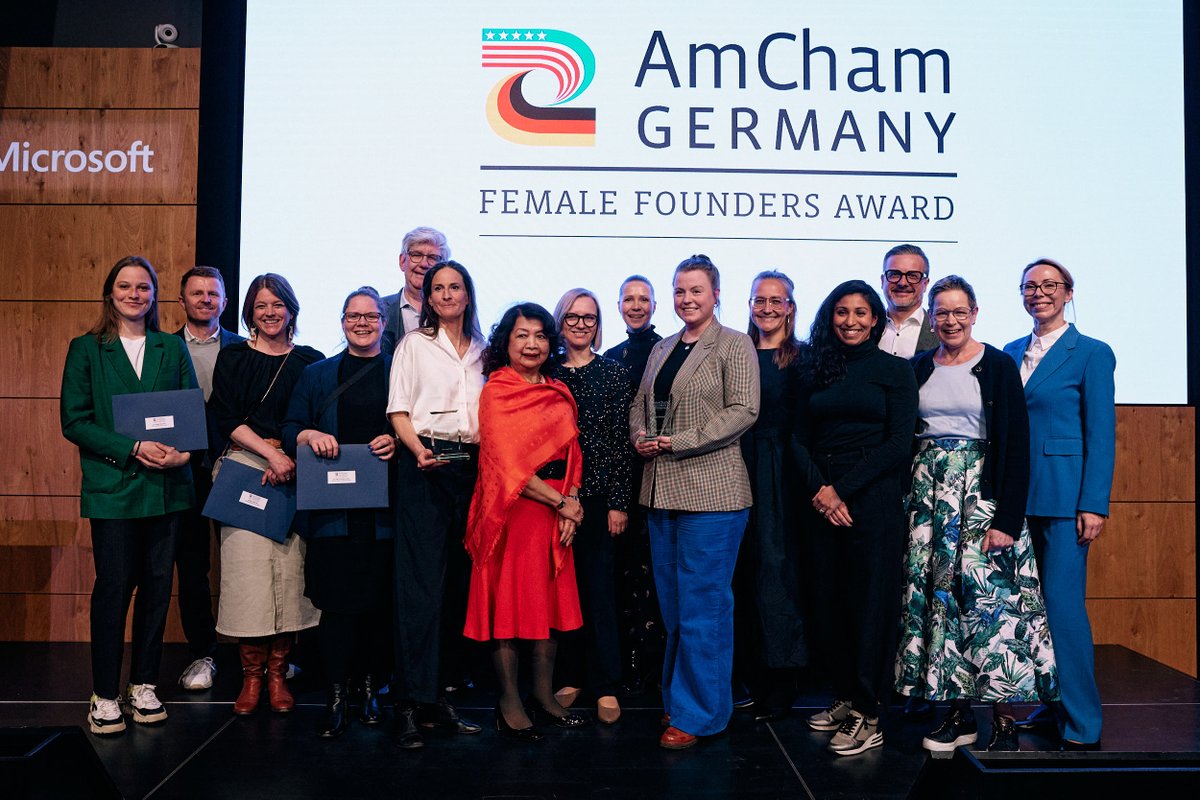 An inspiring evening at tonight's #FemaleFoundersAward Ceremony <a href="/MicrosoftBerlin/">Microsoft Berlin</a>. Congrats to our winners Maria Birlem (Yuri GmbH) &amp; Julia Römer <a href="/CoolarTech/">Coolar</a> &amp; our shortlisted candidates. Thanks also to our Jury, Sponsors &amp; Partners and Award Patron <a href="/AgnesHeftberger/">Agnes Heftberger</a> <a href="/MicrosoftDE/">Microsoft Germany</a>.