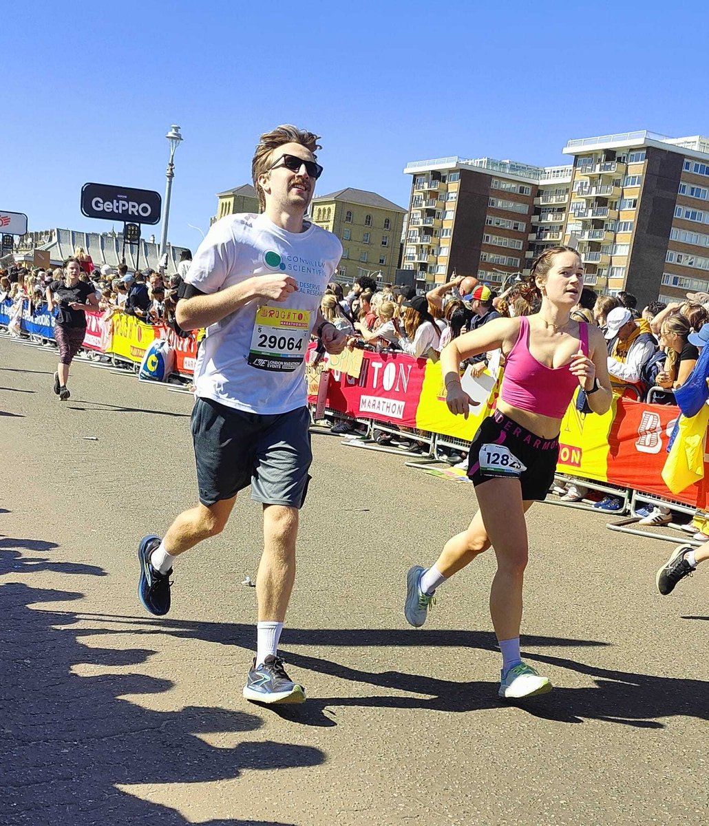 Congratulations to Jack Lewis who ran the Brighton Marathon on Sunday (in just 4h14!) for Consilium Scientific!

Thanks to your generosity, we’ve raised an amazing £1,085 to help to support our seminar series!

See you next year for more running from Jack and the Consilium team!
