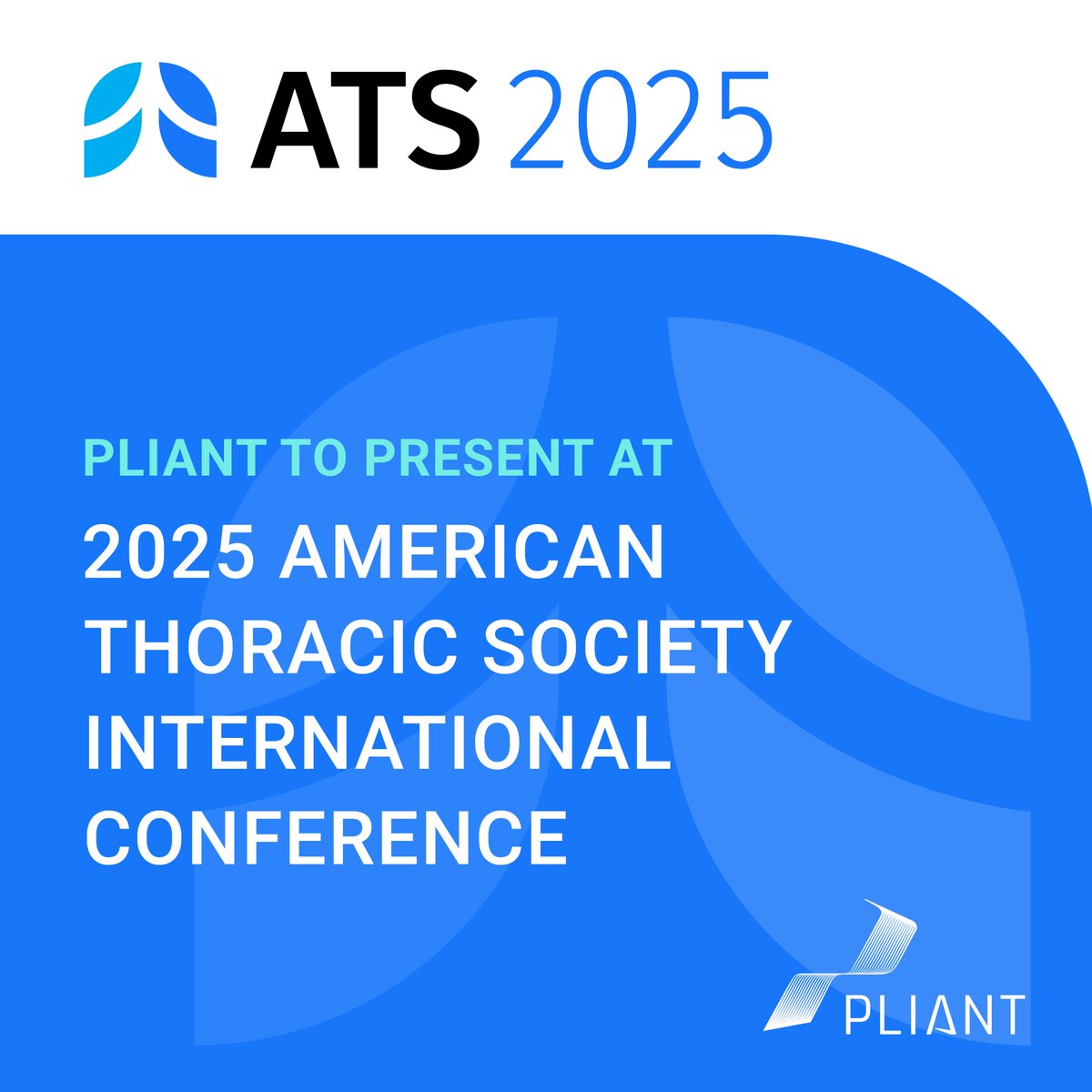 Pliant Therapeutics (@pliantrx) on Twitter photo Today, we announced three upcoming presentations at the American Thoracic Society's 2025 International Conference, taking place May 16-21 in San Francisco, California. Read the press release here: ir.pliantrx.com/news-releases/⦠#ATS2025 <a href="/atscommunity/">American Thoracic Society (ATS)</a> Today, we announced three upcoming presentations at the American Thoracic Society's 2025 International Conference, taking place May 16-21 in San Francisco, California. Read the press release here: ir.pliantrx.com/news-releases/⦠#ATS2025 <a href="/atscommunity/">American Thoracic Society (ATS)</a>