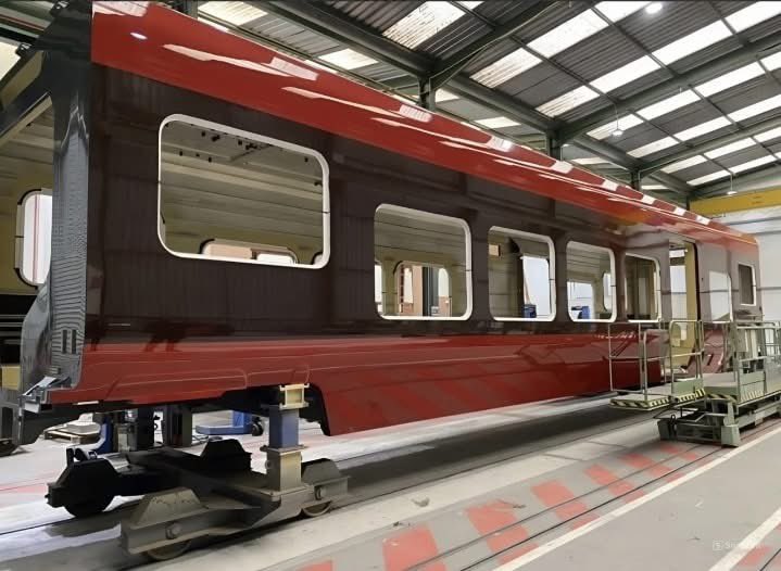 riverolavic's tweet image. #CAF (Construcciones y Auxiliar de Ferrocarriles) Primer #Civity Nordic entregado a Suecia

El tren de cuatro coches se entregó desde la planta de #Beasain (España) a Nässjö (Suecia). Antes de su lanzamiento en 2026, realizará un recorrido de prueba de al menos 20.000 km en la