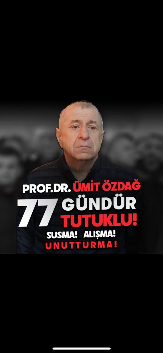 77 Gün aslında !
2.3 Ay, 11 Hafta , 1848 Saat , 110.880 Dakika , 6.652.800 Saniye ve 399.168.000 Salise anlamına gelir. 
Zaman mefhumu geriye alamadığımız tek şey.
Ümit ÖZDAĞ bu ülkenin geleceği için kendini feda edeli 77 Gün oldu . 
<a href="/umitozdag/">Ümit Özdağ</a> <a href="/zpgencgantep/">Zafer Partisi Gaziantep Gençlik Kolları</a> <a href="/zaferpartisi/">Zafer Partisi</a>