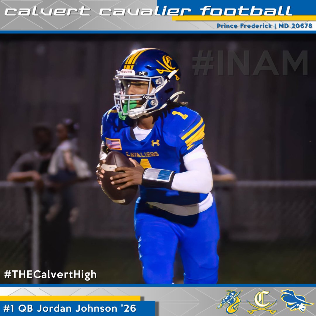 Calvert Football (@calvertfootball) on Twitter photo After coming off a 2nd team SMFCA All Conferemce season <a href="/JordanQB2026/">Jordan Johnson</a> is ready to have a great senior year. #INAM #THECalvertHigh After coming off a 2nd team SMFCA All Conferemce season <a href="/JordanQB2026/">Jordan Johnson</a> is ready to have a great senior year. #INAM #THECalvertHigh
