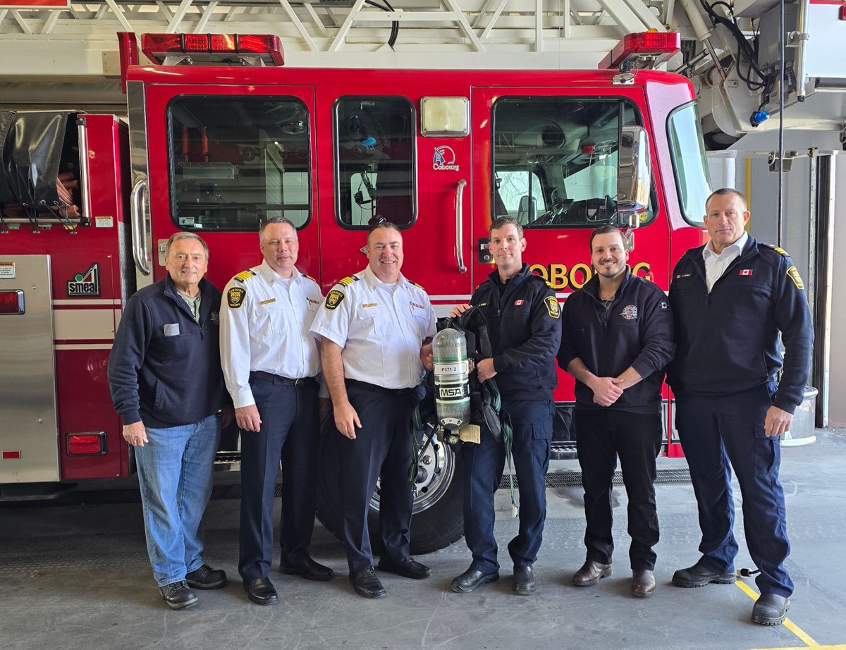 Proud to deliver new <a href="/MSAsafety/">MSA</a> G1 SCBA's to our friends at <a href="/CobourgFireDept/">Cobourg Fire Dept.</a> 👨‍🚒🚒

Thank you for choosing MSA and welcome to the G1 Family!

#MSASafety #AJSBehindTheScenes #CommittedToSafety
