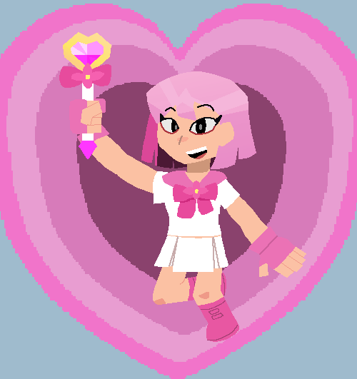 Giving a drawing of her because just wanted more support of the game! #PartTimeHero