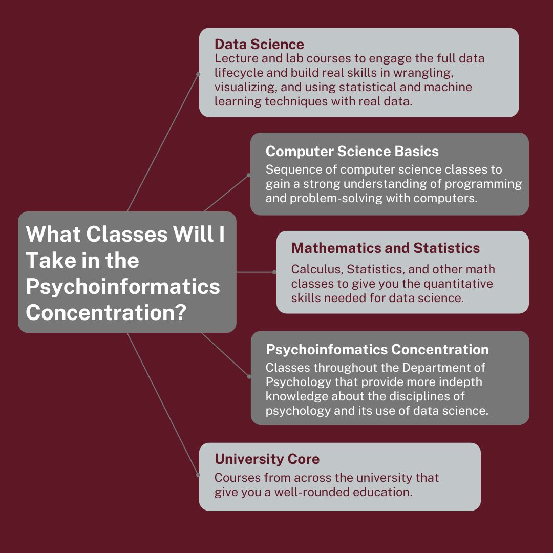 MsStateDataSci's tweet image. This week's Covering the Concentration series is highlighting the Psychoinformatics Concentration. It is partnered with the College of Arts and Sciences and the Department of Psychology!
To learn more, visit dsci.msstate.edu