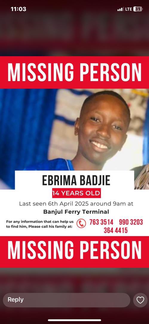 My brother was last seen yesterday April 6th.