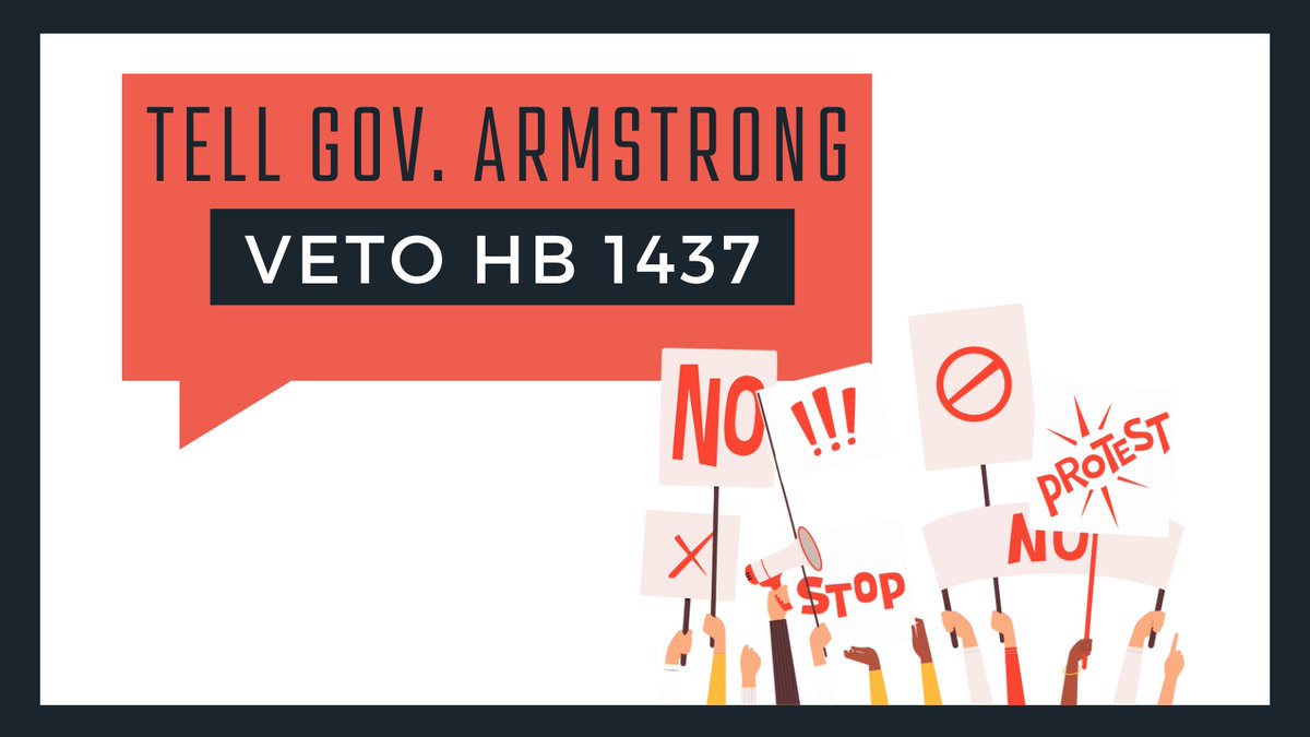HB 1437, which would alter tenure and post-tenure review, was concurred in the House today. The bill is now headed to Governor Armstrong to be signed. Email asking him to veto HB 1437! bit.ly/3DZPTsd
