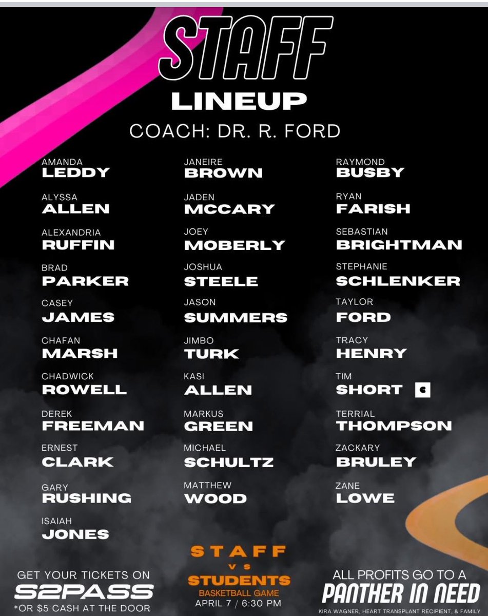 TONIGHT is the night you’ve all been waiting for! 

Come out tonight at 6:30pm (Mon, Apr 7) for an unforgettable matchup between the MHS Staff and our basketball teams — you won’t want to miss it!

Tickets are just $5 at the door or on the S2Pass app.