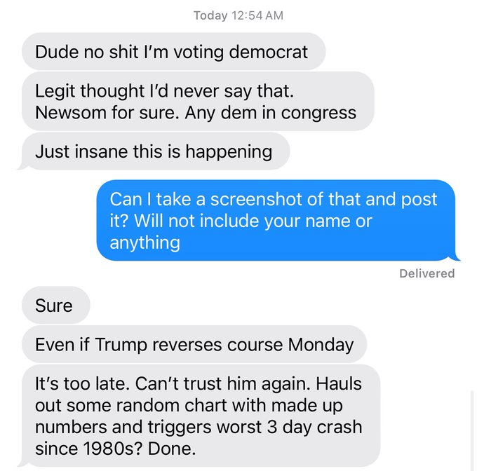 So it seems that folks are coming around to the fact that the 4D chess play of El Trumpo isn't a thing?