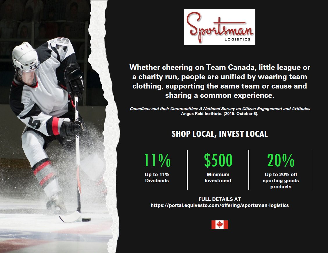 Sportsman Logistics Inc is committed to helping local sports retailers and manufacturers, ensuring they have the financing and resources needed to thrive. With your help, we can support these local small and midsized businesses by “Shopping Local” and “Investing Local.”